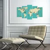 Wallity Set Slika 5MAPMDF-05, 5 Delova