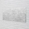tulup.si Slika na akrilnem steklu Sivi mnogokotniki 120x60 cm 2 obešalnika