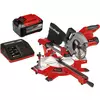 Einhell Aku. Potezna testera TE-SM 36/210 Li + Punjiva baterija 5,2Ah and 4A Fastcharger PXC-Starter-Kit + Baterija Power-X-Change Plus 18V 5,2Ah