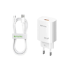 BAVIN Punjač 22.5w Usb A + kabl Lightning/ bela