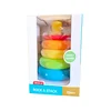 Toranj za slaganje s obručima Rainbow - igračka za bebe