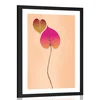 Plakat s paspartujem bližina listov - 60x90 no frame
