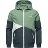 Ragwear Funkcionalna jakna Renad temno siva/zelena/bela