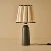 Opviq Stona lampa Curly, Crno-bež