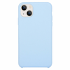 Liquid Silicone ovitek za iPhone 15, Nebeško moder