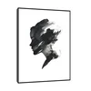 Canvas Slika na platnu Crno beli portret 90x120cm, Sa ramom, Crni