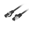 shumee LAN internetni kabel RJ45 patchcord Cat.8.1 sftp črne barve 0,25 m