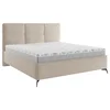 Carryhome OBLAZINJENA POSTELJA 180 cm x 200 cm , tekstil rjavosiva