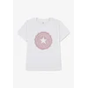 CONVERSE Majica staro roza/bela