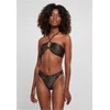 Womens Brown Bikini AOP Hot V Bikini