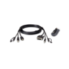 Aten 2L-7D02DHX2 KVM cable 1.8 m Black