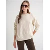 MixRay Pulover Pullover svetlo bež