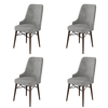 Hanah Home Set stolica Pare, 46x94x46 cm, 4 komada, Braon-sive