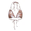 ONLY Bikini zgornji del Tricia pikčasto rjava / bela