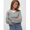 VERO MODA Pulover VMTEAK pegasto siva