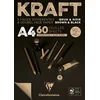 Clairefontaine Brown & Black Laid Kraft Pad Skicirka A4 90 g