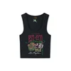 Ed Hardy Top zelena / rdeča / črna / bela