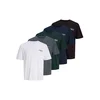 JACK & JONES Majica JJJADE temno modra/temno siva/jelka/črna/bela