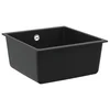 Umivaonik Crna 430 x 460 mm 80% kvarc i 20% smola