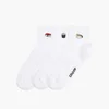 Cropp - 3 pack čarapa s vezom - white