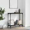 Konzolni stol crni 75 x 30,5 x 75 cm od konstruiranog drva