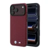 Maska BMW M Carbon Metal Logo Magsafe za iPhone 17 Pro/ 18 Pro bordo