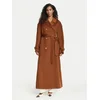Elisabetta Franchi Volneni plašč CP-02D-66E2-V790 Rjava Regular Fit