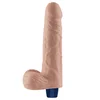Real Softee – Vibrating Dildo 23 cm - Svetla koža