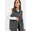 Trendyol Anthracite Shirt Collar Jacket