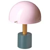 NÖDMAST LED prenosna lampa, na baterije, svetloroze/tamnosiva-zelena, 26 cm