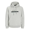 JACK & JONES Majica JORFREDERIKSBERG temno siva/črna/pegasto bela