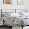 Vidaxl Kovinsko nadomestno vzglavje črno 160 cm