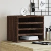 Organizator za stol boja hrasta 36x26x29,5 cm konstruirano drvo