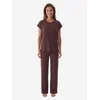 Penti Pižama Pyjama-Sets kostanj rjava