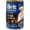 Brit Premium by Nature Dog Cons. - riba z ribjo kožo 400 g