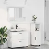 Set namještaja za kupaonicu s ladicama 3 pcs Visoki sjaj bijela