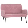Vidaxl Klop roza 108x79x79 cm žamet