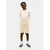 Tommy Hilfiger Majica Essential Logo KB0KB09666 Bež Regular Fit