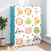 Greatstore Polica iz kock za otroke z 12 predali, modra, PP