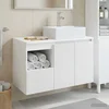 Set namještaja za kupaonicu 2 kom. Bijela visokog sjaja