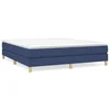 Vidaxl Posteljni okvir z vzmetmi moder 180x200 cm blago