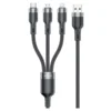 Awei AWEI CL-975 3V1 KABEL ZA IPHONE ANDROID TELEFONE 65W USB-C NA LIGHTNING