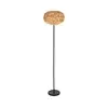 Eglo 44146 - Stojeća lampa SHELDON 1xE27/40W/230V braon
