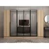 Hanah Home ormar sa reflektujućim staklom Nisa 20613, 270 cm, dore