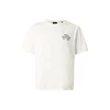 JACK & JONES Majica JJEDOVER temno modra/bela