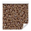 Tapeta živalske kože oranžna, rjava, rjava in siva 50x1000 cm