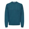 Only & Sons Pulover Lamard  cijansko modra