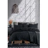 Lessentiel Maison Komplet posteljine Solid, 200x220 cm, Crni