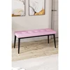 Hanah Home klupa Pera Bench, 105 cm, roze / crna