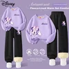Disney Komplet duks i trenerka za devojčice, Ljubičasto-crni